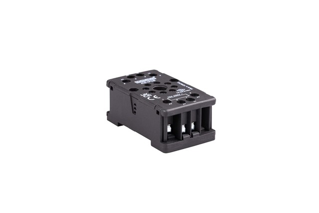 RS1 Series 8 Pin Black Relay Socket